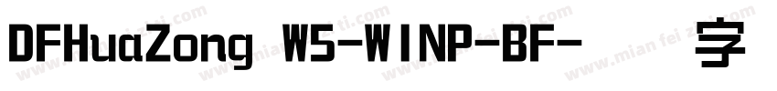 DFHuaZong W5-WINP-BF字体转换